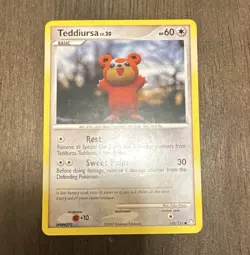 Pokemon TCG Teddiursa Mysterious Treasures 105/123 Common 60HP English - Image 1