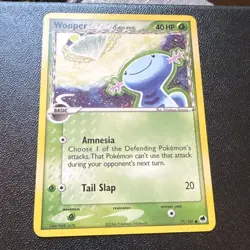 The Pokemon Company Pokemon TCG Wooper 71/101 Dragon Frontiers Delta Common 40HP - Image 1