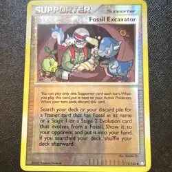 The Pokemon Company Pokemon TCG Fossil Excavator 111/123 Reverse Holo Uncommon - Image 1
