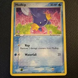 The Pokemon Company Pokemon TCG Mudkip 58/100 Crystal Guardians Common 50HP 2006 - Image 1