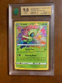 Celebi Sword Shield Vivid Voltage 9/185 2020 Holo Pokemon Gem Mint MNT 9 not PSA - Image 1