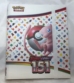 Pokemon Scarlet & Violet 151 BINDER Never Used 20 Pages 9-pockets TCG Mew Cover - Image 1