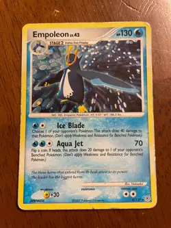 Empoleon 4/130 - Diamond & Pearl Base Set Holo - Pokemon Card - MP - Image 1