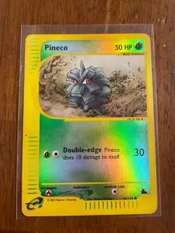 Pineco 86/144 Reverse Holo Skyridge Set E-Series - Pokemon Card - NM - Image 1