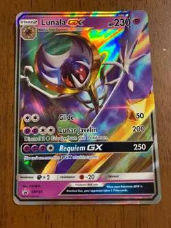 Lunala SM103 Holo - Black Star Promo - Pokemon Card - NM/LP - Image 1
