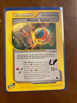 Miracle Sphere Alpha - 129/144 Skyridge Set E-Series - Pokemon Card - LP - Image 1