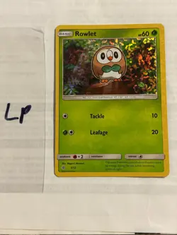Rowlet Holo 1/12 - McDonalds Promo 2016 - Pokemon Card - LP - Image 1