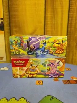 Pokemon Prismatic Evolutions Mini Tin Display Case/Box - *Empty Box & Tins Only* - Image 1