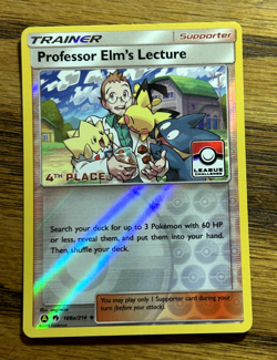 Professor Elm's Lecture 188a/214 4th Place League Promo - Pokemon Card - NM - Image 1