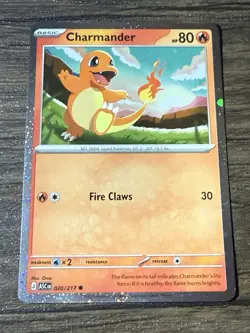 Pokemon Ascended Heroes Charmander 20/217 Cosmo Holo Promo - Image 1