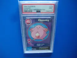1999 Pokemon Burger King UnPerforated Chansey card #113 Psa 9 Mint - Image 1