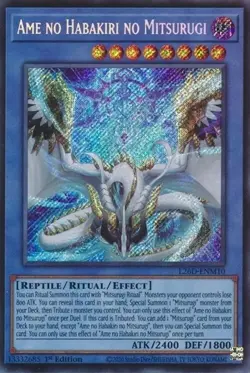 2026 Yu-Gi-Oh!—Ame no Habakiri no Mitsurugi #L26D-ENM10—Starlight Rare NM - Image 1