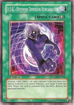 Yu-gi-oh D.D.R. Different Dimension Reincarnation SDDE-EN018 Common 1st Edition - Image 1