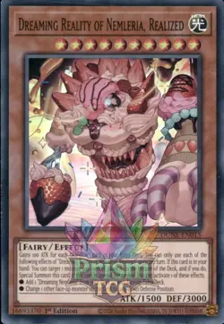1st ed Dreaming Reality of Nemleria, Realized super rare DUNE-EN015 Yugioh - Image 1