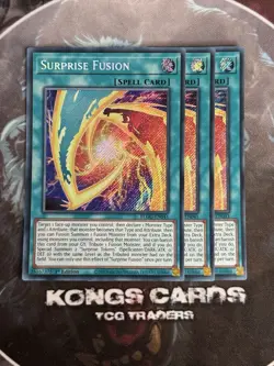 3X BLGG-EN041 Surprise Fusion Secret Rare Yu-Gi-Oh! PLAYSET - Image 1