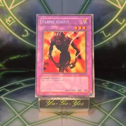 LOB-E023 Flame Ghost Rare YuGiOh Card - Image 1