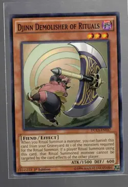 Djinn Demolisher Of Rituals DUEA-EN037 Yu-Gi-Oh! Card 1st Edition - Image 1