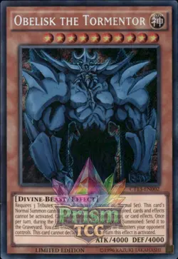 Obelisk the Tormentor secret rare CT13-EN002 Yugioh - Image 1