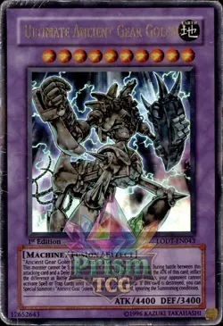1st Ed Ultimate Ancient Gear Golem Ultra Rare HP LODT-EN043 Yu-Gi-Oh - Image 1