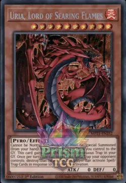 1st ed Uria, Lord of Searing Flames SR MP21-EN252 Yugioh - Image 1