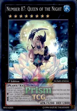 Number 87: Queen of the Night Super Rare #NUMH-EN034 Yugioh Super Rare - Image 1
