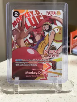 Round 1 MONKEY D LUFFY One Piece TCG Promo OP16-095 - ENGLISH - Image 1