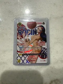 One Piece x Round 1 ENGLISH Promo Card - Nico Robin EB03-054 - Image 1