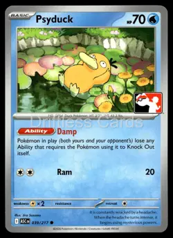 Psyduck 039/217 Common Prize Pack Series Cards Pokemon NM/M - Image 1