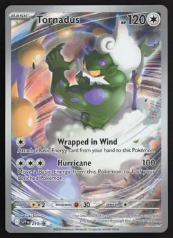 Pokemon Tornadus Promo 210 SV: Scarlet & Violet Promo Cards Holofoil NM - Image 1