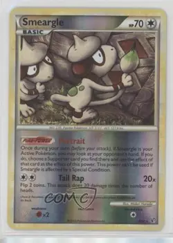 Smeargle Reverse Foil Pokemon HeartGold & SoulSilver Undaunted #8 2010 - Image 1