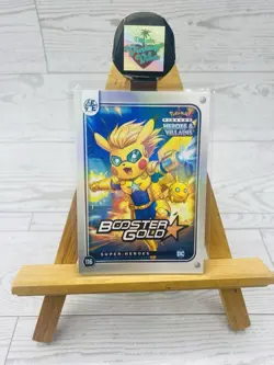 Pikachu as Booster Gold #116 Holo DC Heroes & Villains Non-Pokemon Fan Art Card - Image 1