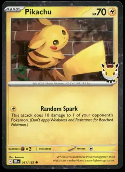 Pikachu (Pokemon Day 2026) Holo Common Miscellaneous Cards & Products 051/162 NM - Image 1