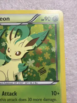 2013 Pokemon LEAFEON Card BW87 # 470 Promo Black Star - Image 3