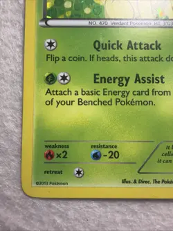 2013 Pokemon LEAFEON Card BW87 # 470 Promo Black Star - Image 5