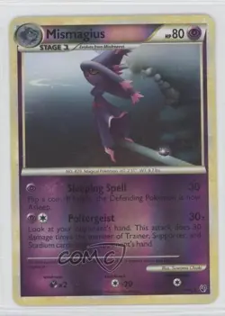 Mismagius Reverse Foil Pokemon HeartGold & SoulSilver Undaunted #19 2010 - Image 1