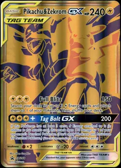 Pikachu & Zekrom GX - Holo Promo Jumbo Cards SM248 NM - Image 1