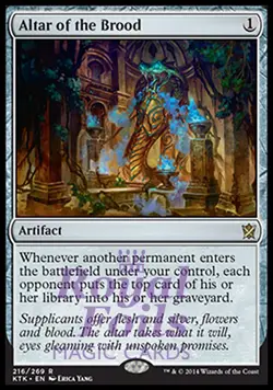 Altar of the Brood 1x FOIL KTK MTG Khans of Tarkir Rare MINT artifact - Image 1