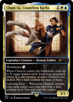 Chun Li, Countless Kicks - Secret Lair Street Fighter - SLD 432 - EN - NM - MTG - Image 1