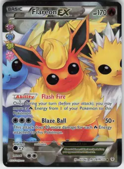 Flareon EX RC28/RC32 Ultra Rare Generations Pokemon Holo Near Mint - Image 1