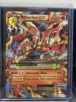 Pokemon M Blaziken EX XY86 XY Promos Promo Mega Full Art Holo HP210 Eng - Image 1