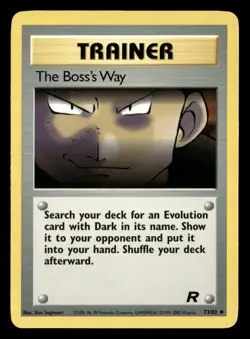 The Boss's Way - 73/82 - Uncommon - Team Rocket - Pokemon Card - LP - Image 1