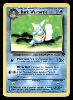Dark Wartortle - 46/82 - Uncommon - Team Rocket - Pokemon Card - LP - Image 1