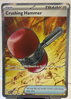 🔥 Pokemon TCG Crushing Hammer 105/084 Pitch Black Ultra Rare NM EN Full Art 🔥 - Image 1