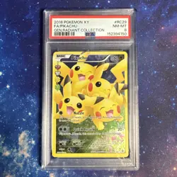 2016 POKEMON XY GENERATIONS RADIANT COLLECTION #RC29 FULL ART/PIKACHU PSA 8 - Image 1