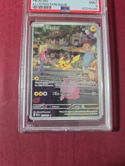 2023 Pokemon Mew EN Pikachu Illustration Rare Mint 9 PSA #173 - Image 2
