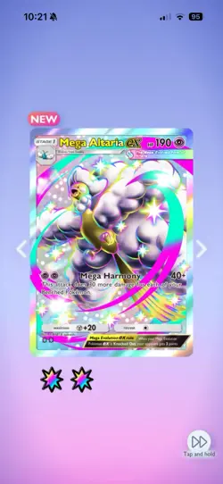Pokemon TCG Pocket - Shiny ✨ Mega Altaria - English -Paradox drive🌟 - Image 1