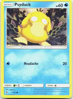 Psyduck 11/68 Common Hidden Fates Pokemon Near Mint - Image 1
