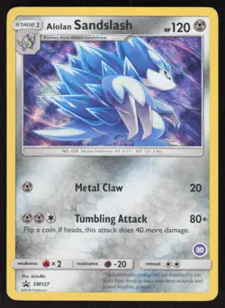 Pokemon Alolan Sandslash (16) Promo SM127 SM Trainer Kit: Alolan Sandslash & ... - Image 1