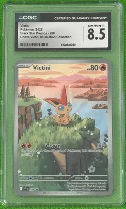 Pokemon Victini 208 Black Star Promo CGC 8.5 NM-MINT+ - Image 1
