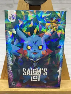 Pikachu as Cosplay Salem's Lot Non- Pokemon Horror Fan Art Cracked Ice Holo - Image 2